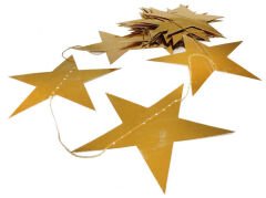 SÜS SARKIT YILDIZ METALİZE PARLAK 24 LÜ SET ALTIN