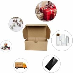 17X12X? Cm Kilitli E-Ticaret Hediye Kutusu, Kraft Karton Kargo Paketleme Kutusu