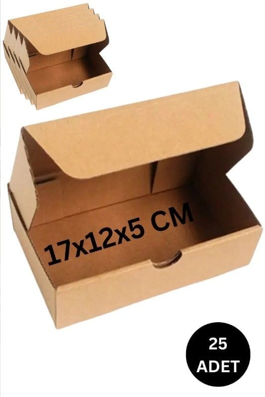 17X12X? Cm Kilitli E-Ticaret Hediye Kutusu, Kraft Karton Kargo Paketleme Kutusu