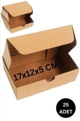 17X12X? Cm Kilitli E-Ticaret Hediye Kutusu, Kraft Karton Kargo Paketleme Kutusu