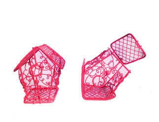 KUŞ YUVASI EV MODELİ KIRMIZI P10-500