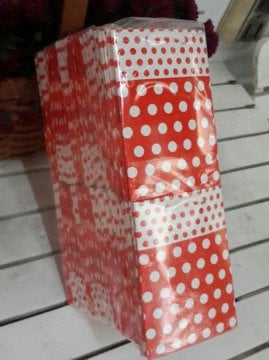 50 Li 8 x 11 Cm (Altın,Gümüş,Mavi,Kırmızı)Körüklü Karton Çanta / Poşet