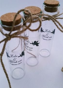 12 Cm Mantar Tıpalı Deney Tüp şişe