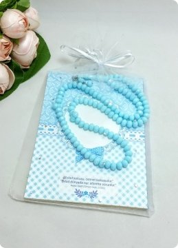 3 lü Hediyelik Mevlüt Seti  (Keseli Tesbihli Yasin Seti) (Etiket Baskısına Uygun)