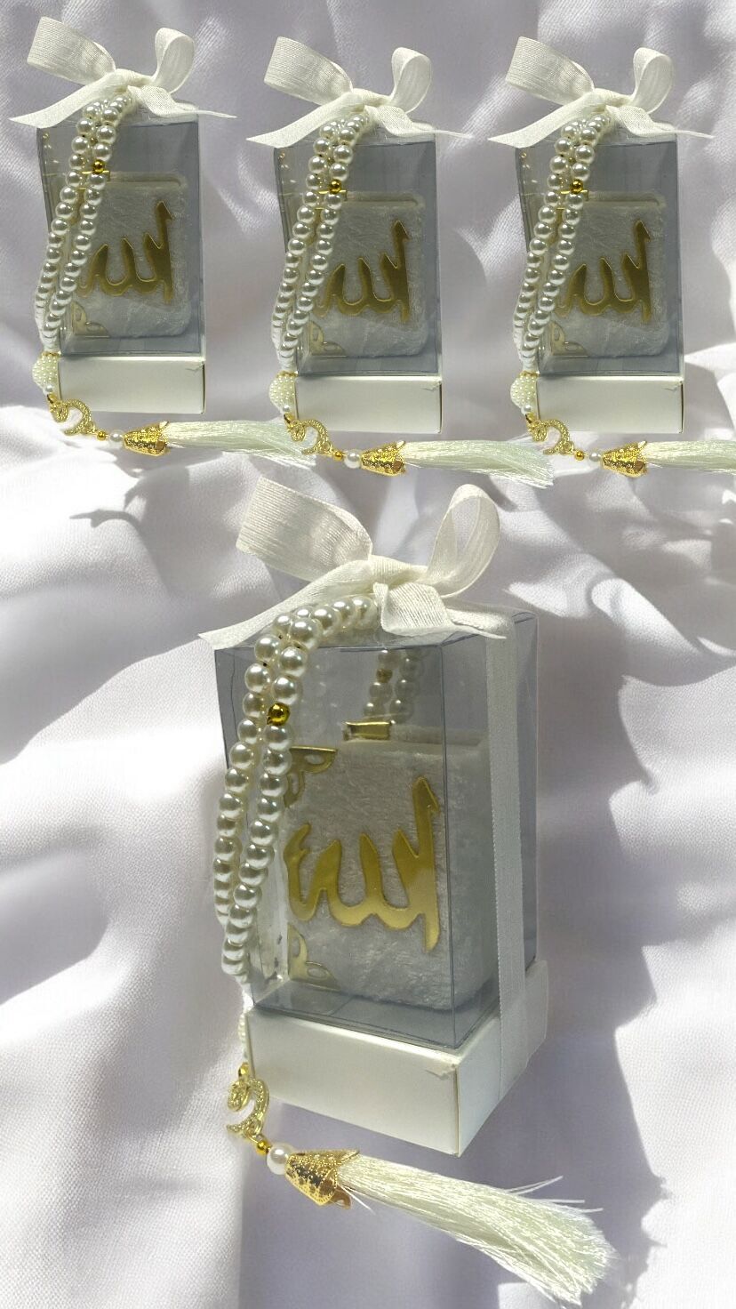 20 Li Dik kutuda kuran & Tesbih Hediyelik KREM