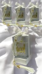 20 Li Dik kutuda kuran & Tesbih Hediyelik KREM