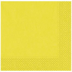 Sarı Renk Çift Katlı Kağıt Peçete 20 Adet