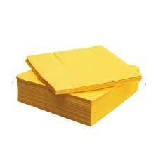Sarı Renk Çift Katlı Kağıt Peçete 20 Adet