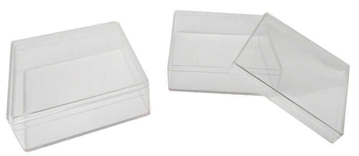 12 Lİ  7x7x3 CM ŞEFFAF MİKA  KARE KUTU