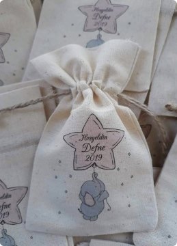 50 Li Kuş kafesi Baskılı Boş İsme özel Kese 100 Adet / Paket