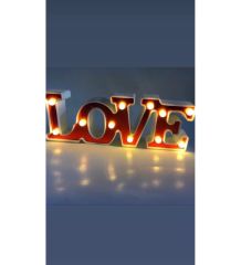 Led Işıklı Love Yazısı Gece Lambası