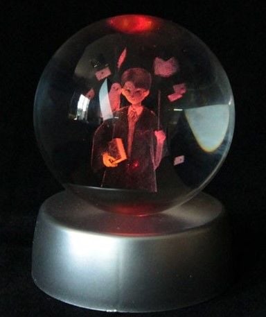 HARRY POTTER Plastik altlıklı Işıklı Cam Küre 6cm