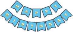 FLAMA HAPPY BİRTHDAY SET MAVİ PK:1 KL:300