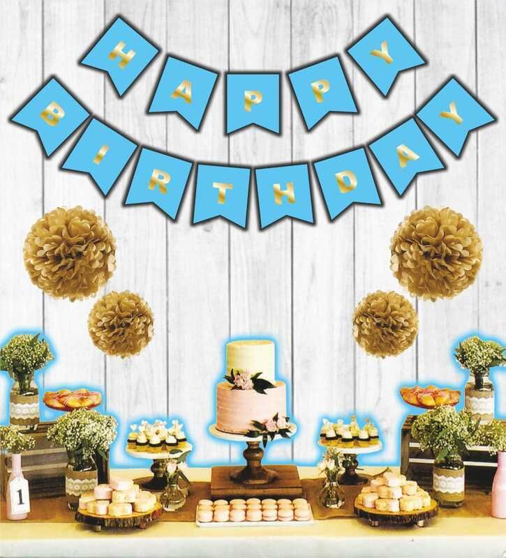 FLAMA HAPPY BİRTHDAY SET MAVİ PK:1 KL:300