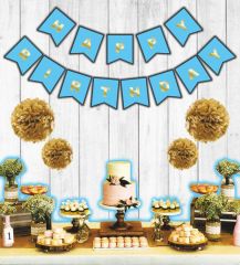 FLAMA HAPPY BİRTHDAY SET MAVİ PK:1 KL:300