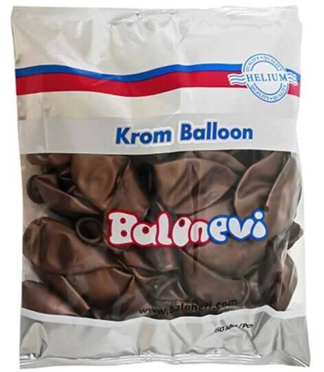 BALON KROM PARLAK 12 İNC (TRUFFLE) KAHVERENGİPK:50