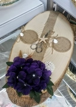 Süslü Kabuklu oval ahşap Ağaç Tepsi