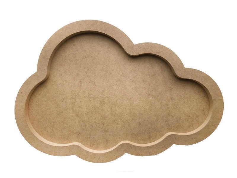 KAPI SÜSÜ BUBBLE AHŞAP BULUT 45X30 CM PK:1 KL:25