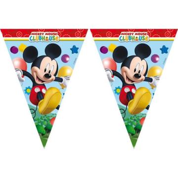 Mickey Playful / Miki Klasik Üçgen Bayrak / Flama