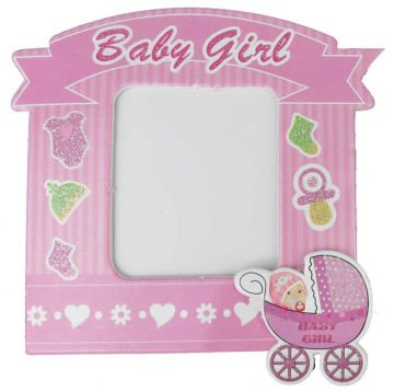 ÇERÇEVE MAGNETLİ BEBEK PUSETLİ PEMBE P25