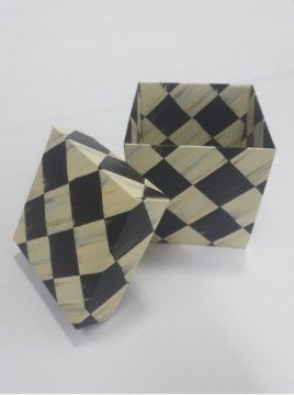 10x10x10 cm Damalı Komple Karton Kutu