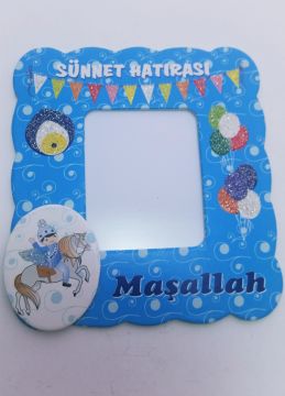 Sünnet Hatırası Magnet Çerçeve ;Maşallah araba figürlü