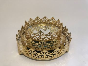 20 Cm Taç Tepsi ALTIN