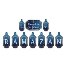 Ramazan Harf Yazı Seti Hoşgeldin Ya Şehri Ramazan