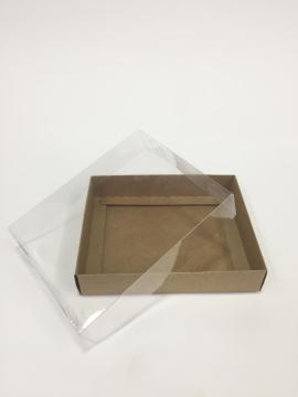 20 Li 15x12x3 Altı Kraft Karton Üstü Asetat Kutu