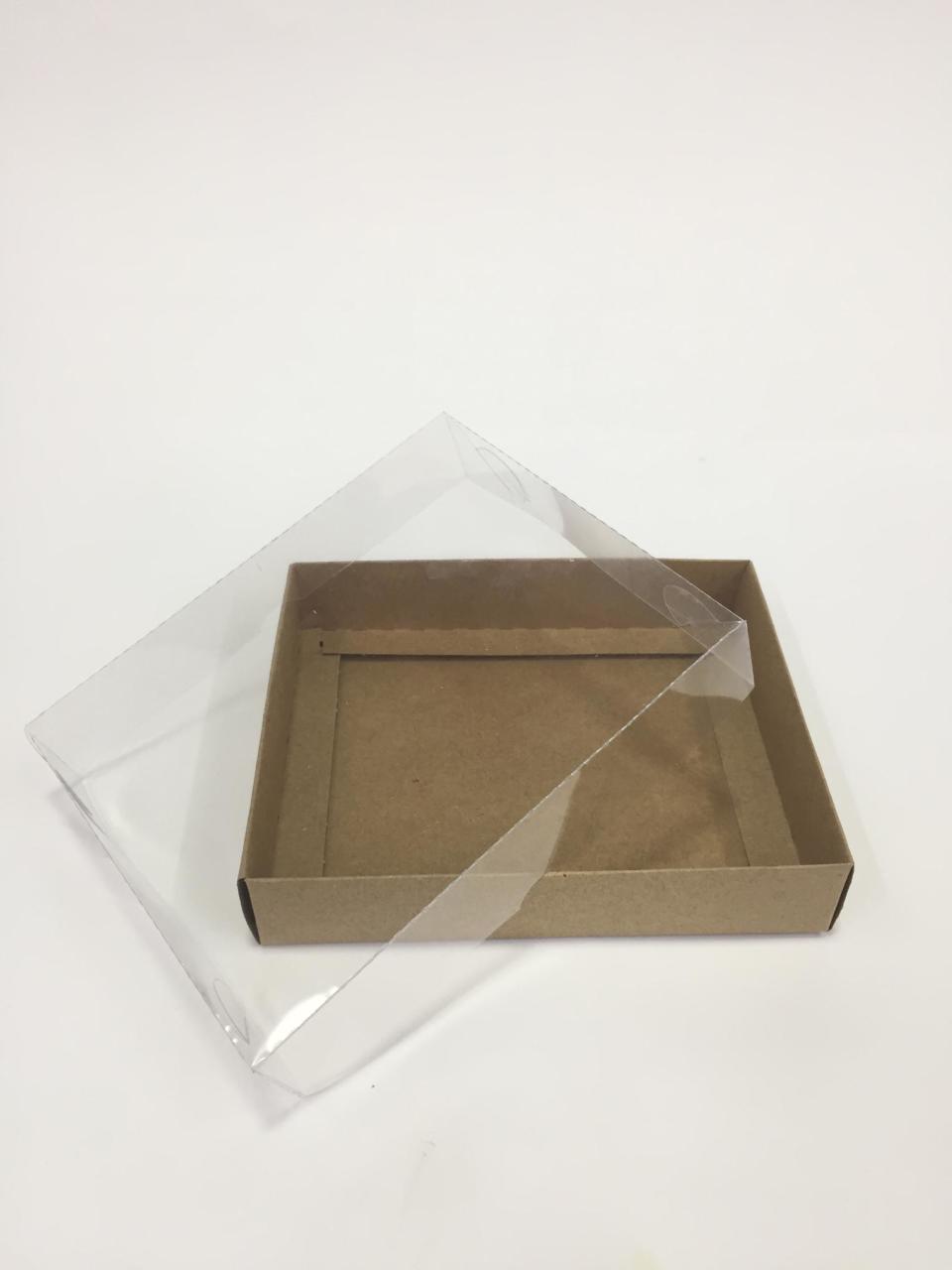 15x12x3 Altı Kraft Karton Üstü Asetat Kutu 20 li