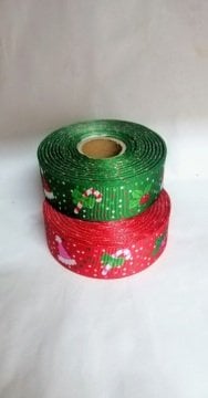 3 Cm (20 Mt.) Yılbaşı Şapkalı Grogren Kurdele