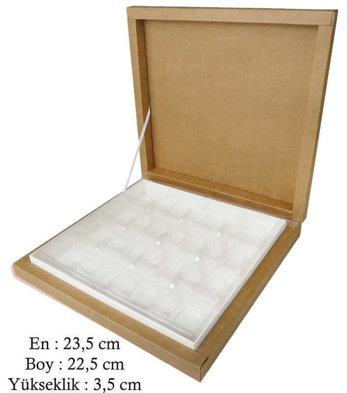 ÇİKOLATA KUTUSU 500 GR  KRAFT NATUREL PK:1 KL:10