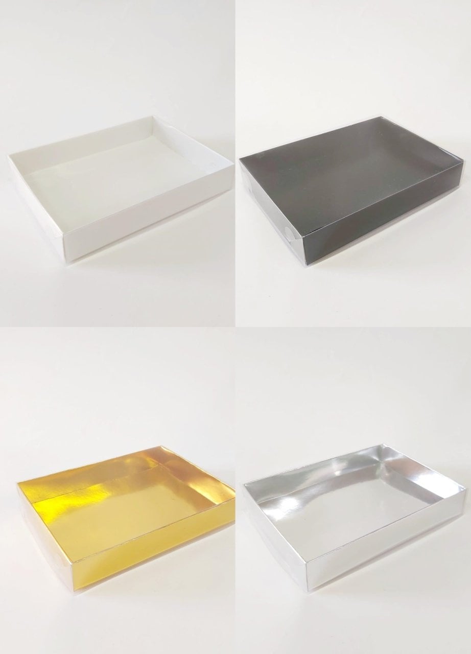 15x11x3 Altı Karton Üstü Asetat Kutu 20 li