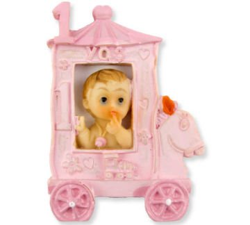 BEBEK 1 YAŞ FAYTONDA PEMBE P20-1200