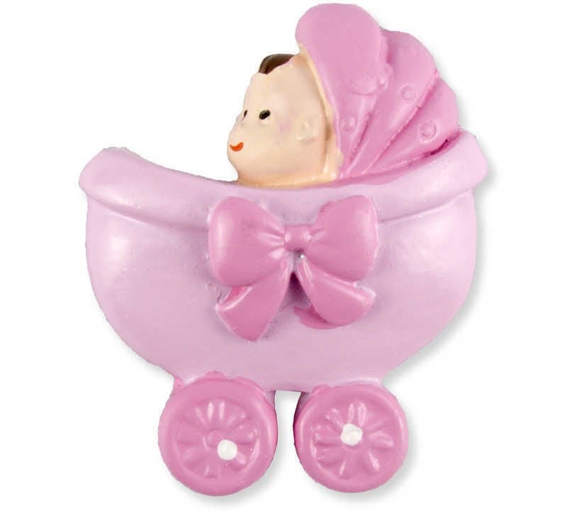 BEBEK PUSETTE FİYONKLU MAGNET PEMBE P20-1200
