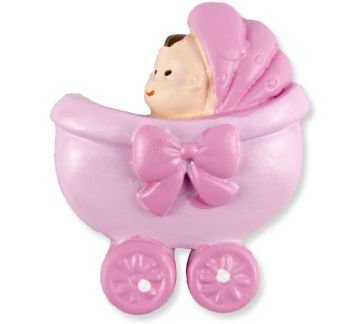 BEBEK PUSETTE FİYONKLU MAGNET PEMBE P20-1200