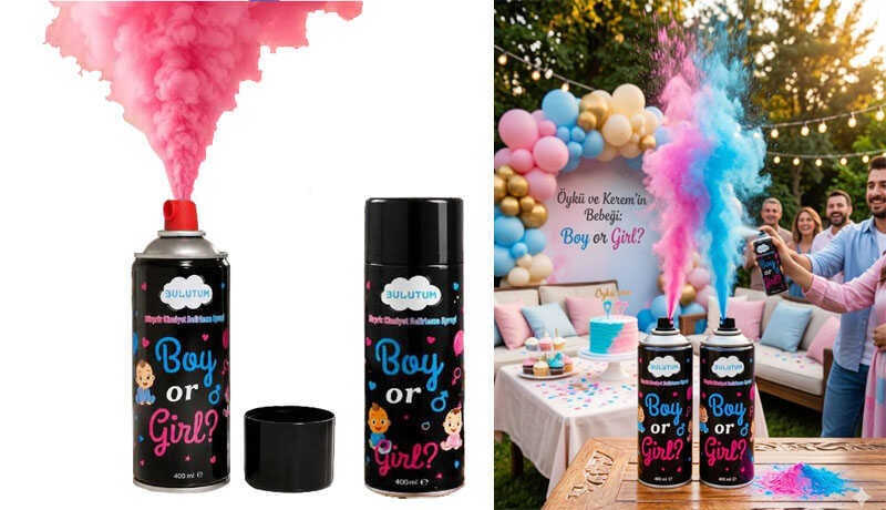 CİNSİYET BELİRLEME SPREY PEMBE PK:400 ML KL:24