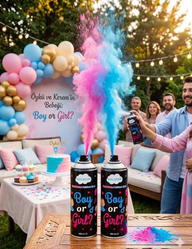 CİNSİYET BELİRLEME SPREY PEMBE PK:400 ML KL:24