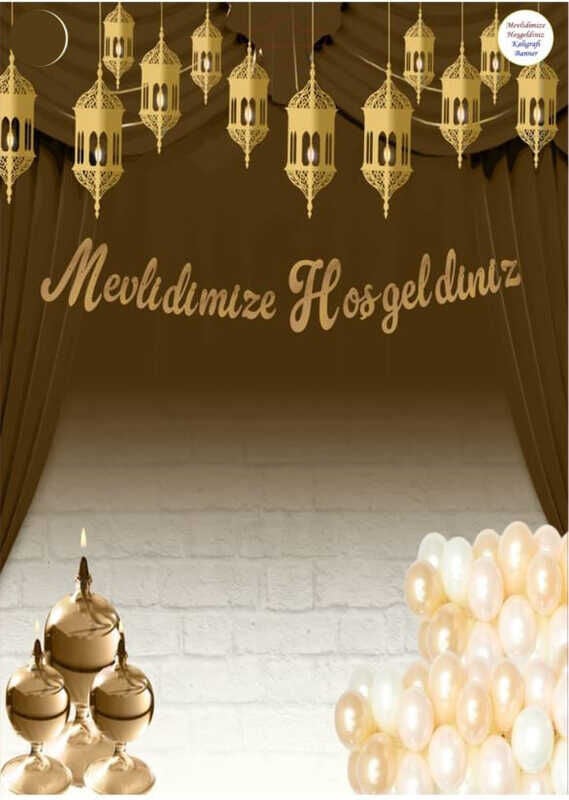 FLAMA MEVLİDİMİZE HOŞGELDİNİZ SET ALTIN PK:1