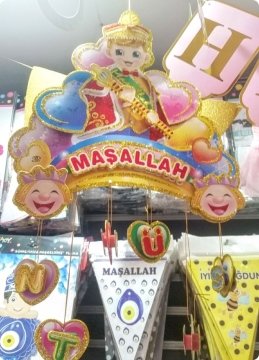 3 Boyutlu Sünnet Maşallah Tavan Süsü