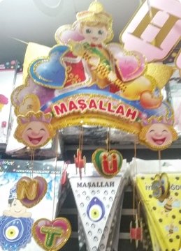 3 Boyutlu Sünnet Maşallah Tavan Süsü