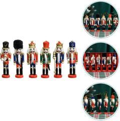 KURŞUN ASKER (fındık kıran) AHŞAP DEKORATİF EŞYA (6lı SET 13CM)