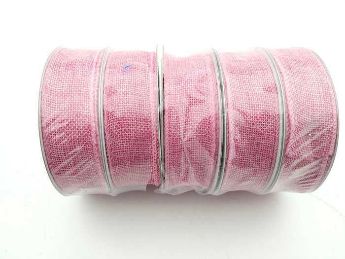 3 CM KURDELA JÜT KANAVİÇE PEMBE  10 MT