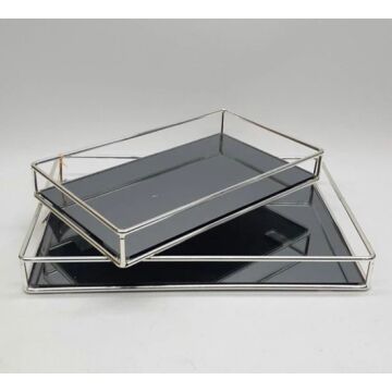 2 li Dikdörtgen Şirin Tepsi seti