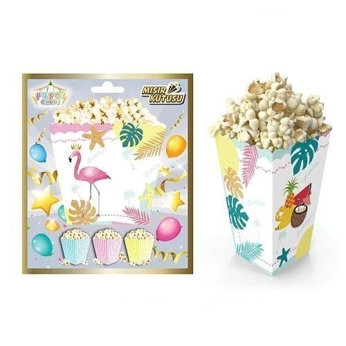 10 Lu Flamingo Popcorn Kutusu