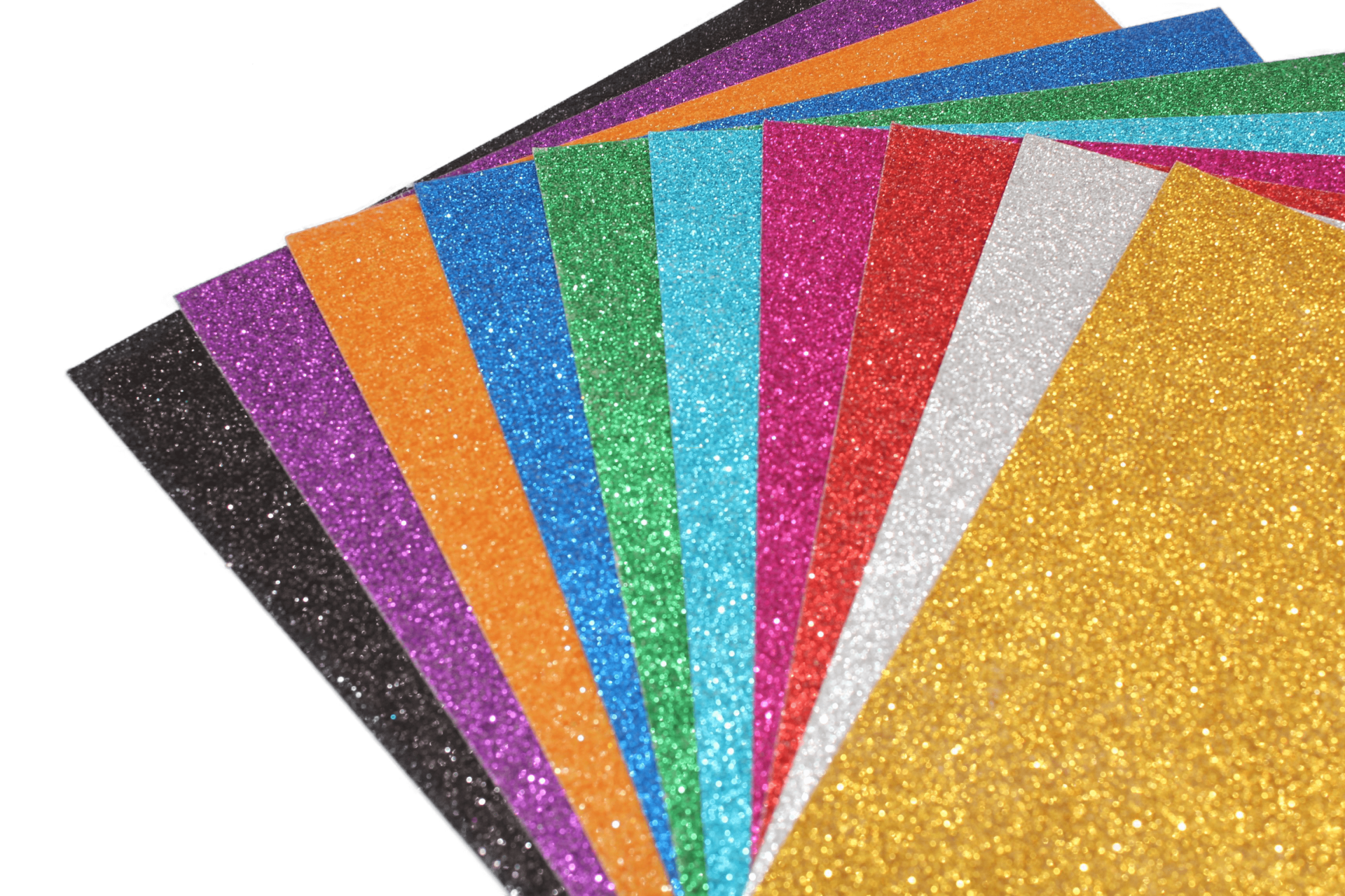 Simli Fon Kartonu - 10 Renk Simli Fon Kağıdı A4 - 20x30 Cm