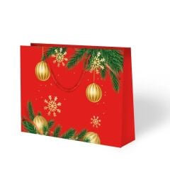10 Lu 42x38 Cm Yılbaşı Coşkusu Karton Çanta