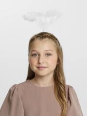 Beyaz Otrişli Tüylü Esnek Yapı Melek Haresi Melek Tacı