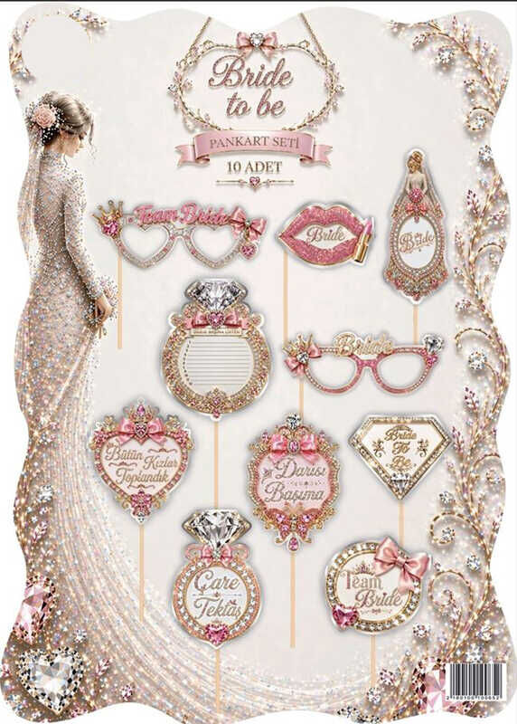 KONUŞMA BALONU BRIDE TO BE 10 LU SET PK:10