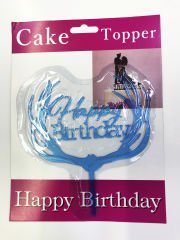 Happy Birthday Dallı Cake Topper 4 Adet
